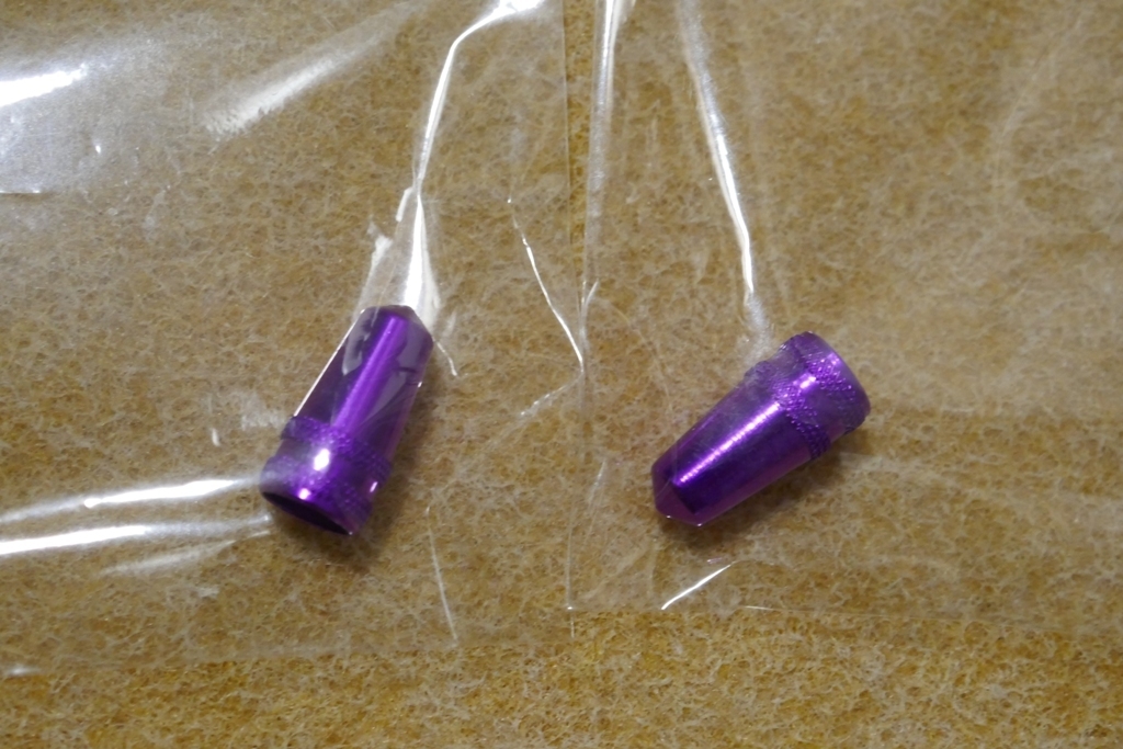 ピュアリーカスタム バルブキャップ 仏式 パープル PURELY CUSTOM VALVE CAP
