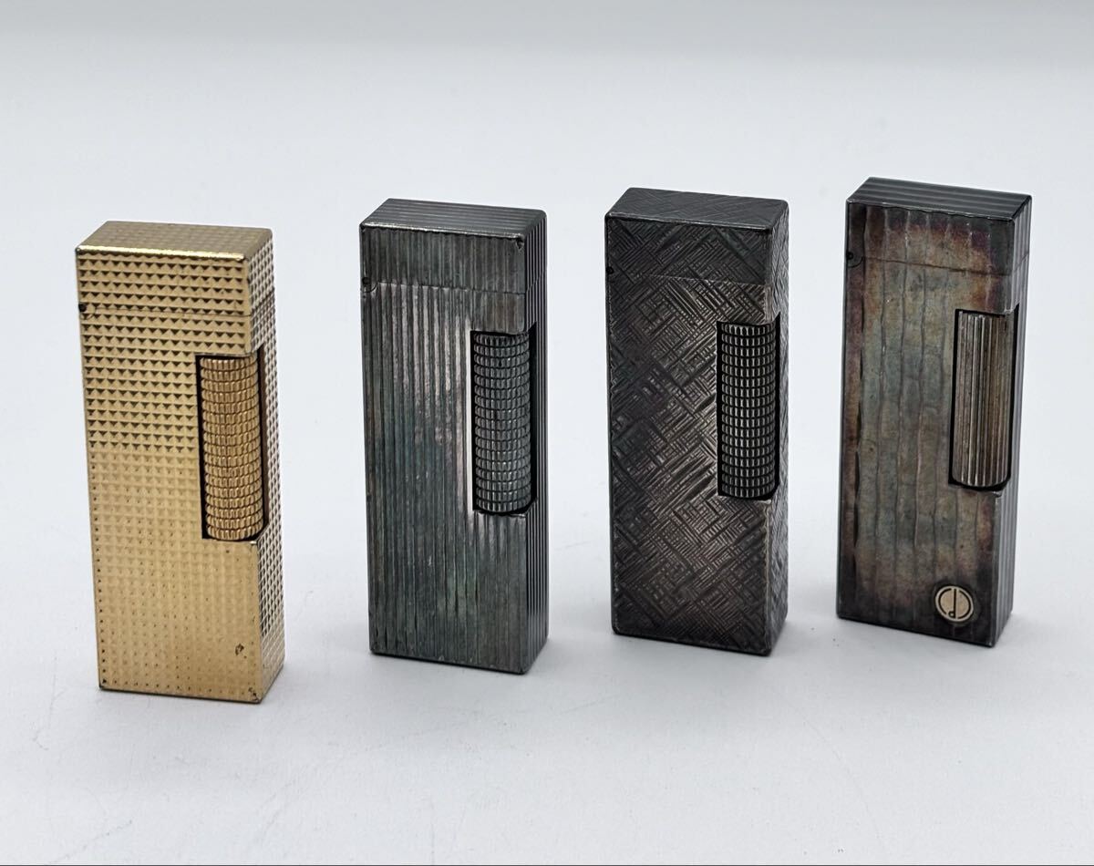 【AC-46】 dunhill　ライター　おまとめ4点　ダンヒル　喫煙具　総重量305.8ｇ　現状品