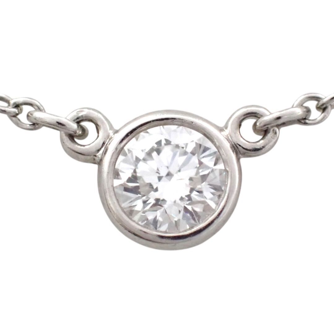 TIFFANY ティファニー 4.5mm バイザヤード ダイヤ ダイヤモンド Pt950 ネックレス ペンダント ジュエリー 1P 4739