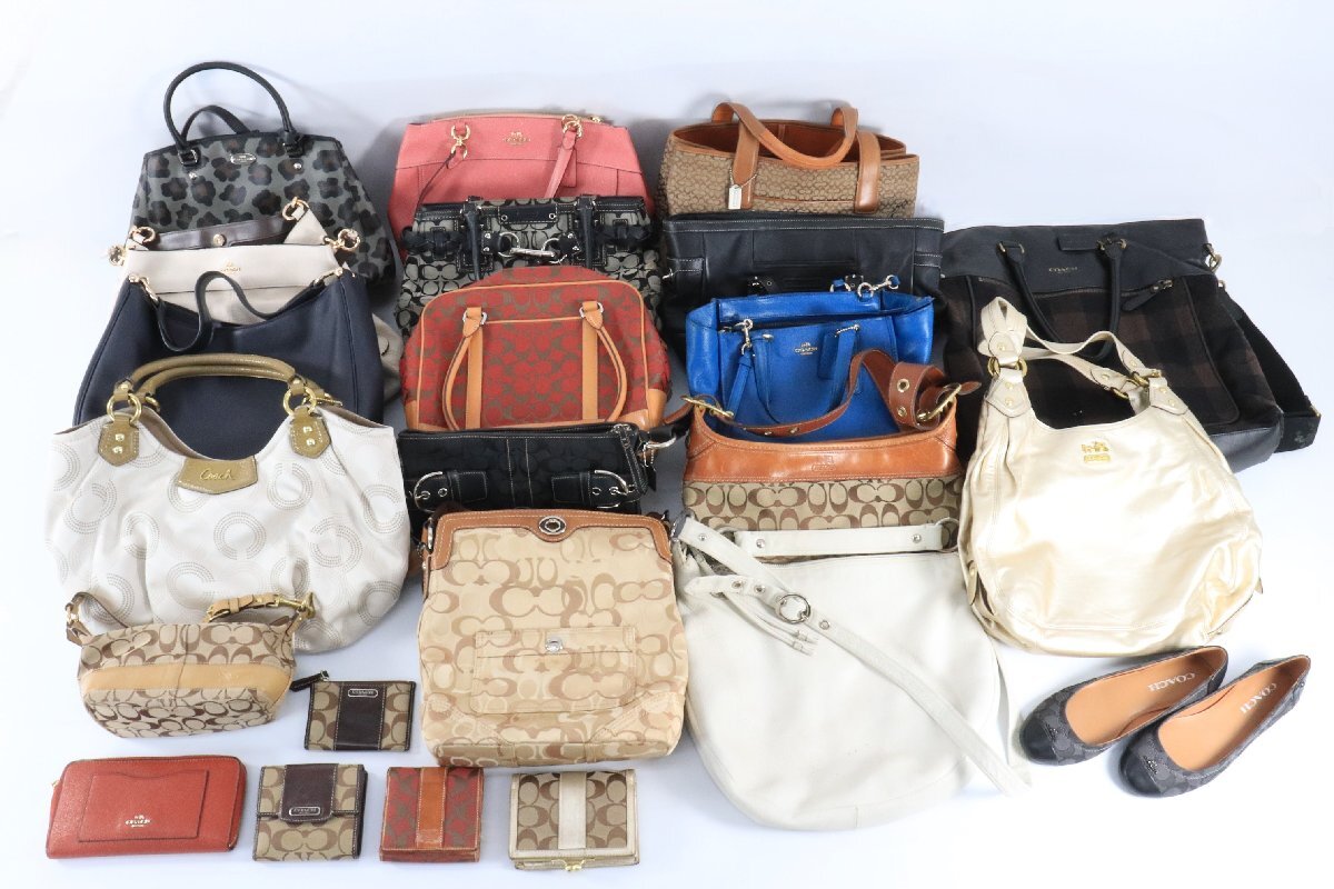 【23点】COACH コーチ ハンド トート ショルダー バッグ 手持ち 肩掛け ポーチ 財布 小物 等 メンズ レディース まとめ売り 1017-AM