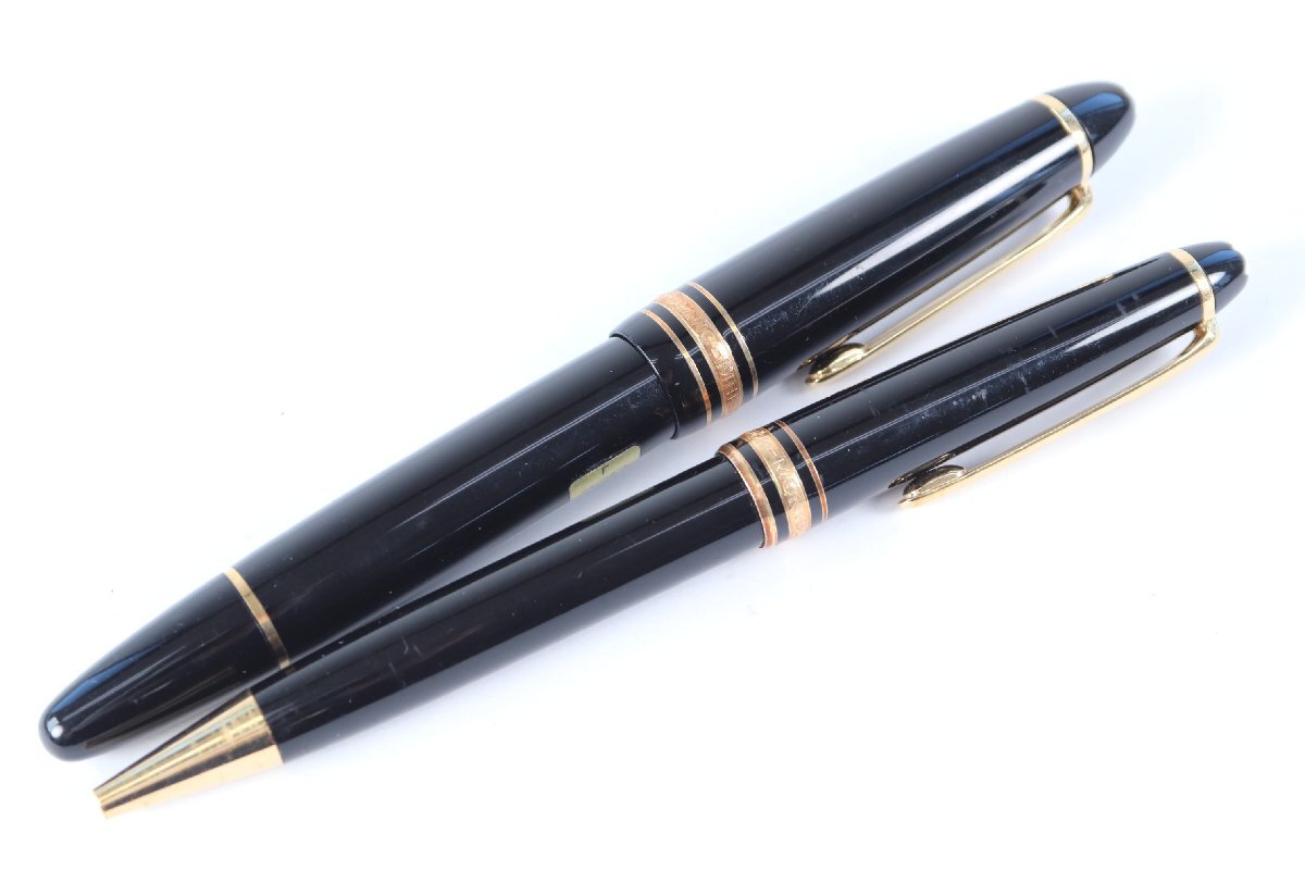 【2点】MONTBLANC モンブラン 万年筆 ペン先 14K ツイスト式 ボールペン 文具 文房具 0991-AM