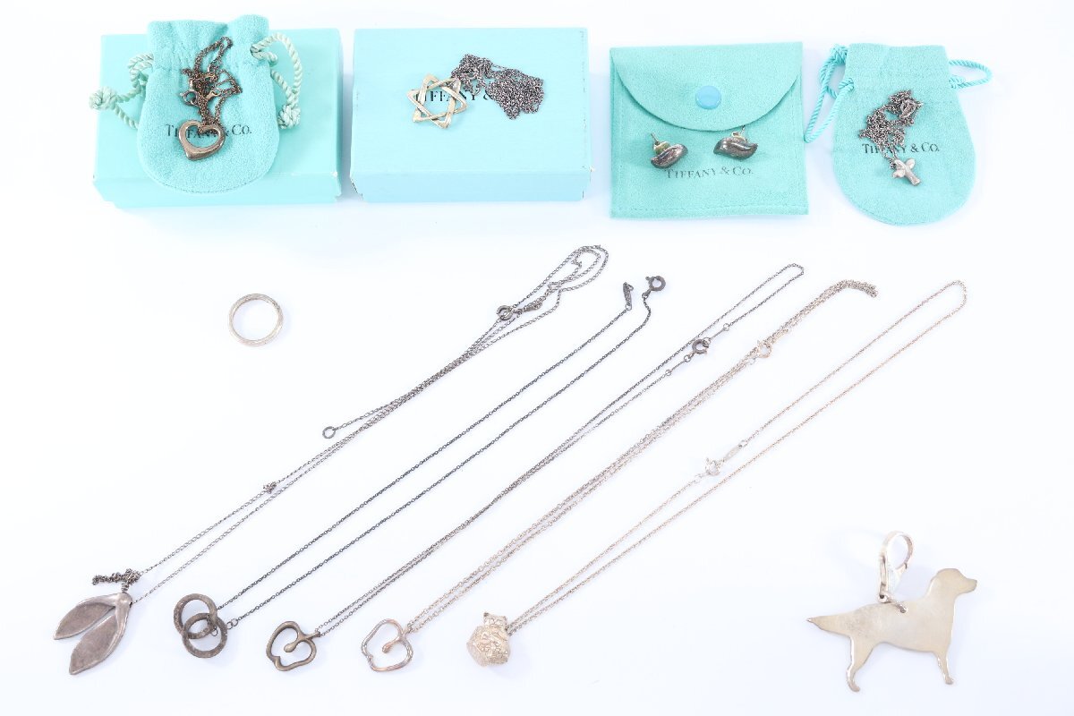 【11点】TIFFANY＆Co ティファニー ネックレス/リング 等 シルバー 925 刻印 含む アクセサリー 小物 まとめ売り 1040-AM
