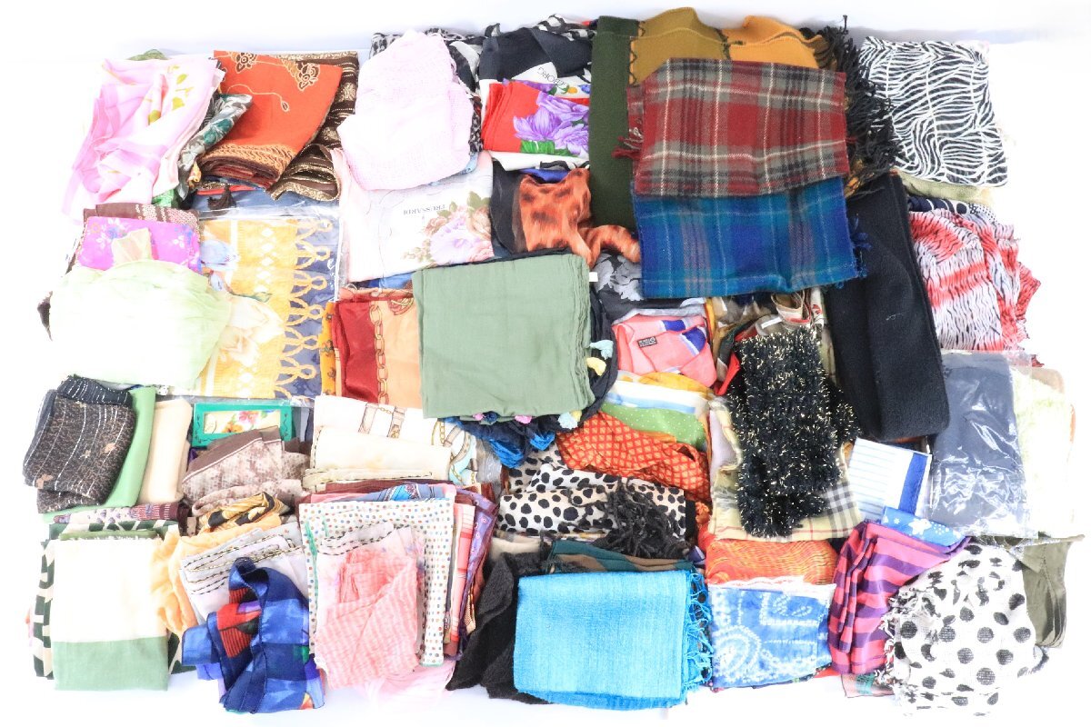 【大量まとめ】ディオール/バーバリー/ジバンシー 等 ブランド ノーブランド スカーフ/ハンカチ/マフラー 服飾小物 まとめ売り 1031-AM