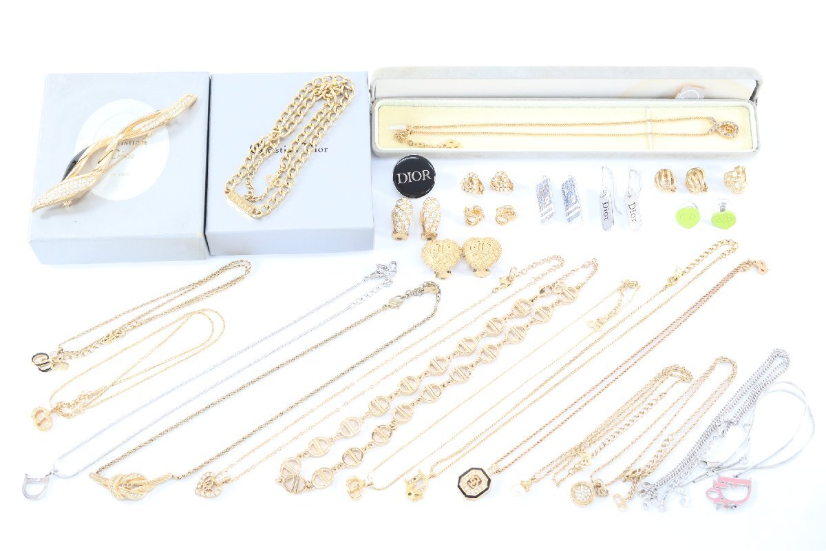 【25点】Christian Dior クリスチャンディオール イヤリング/ネックレス/ブローチ 等 レディース アクセサリー まとめ売り 1041-AM