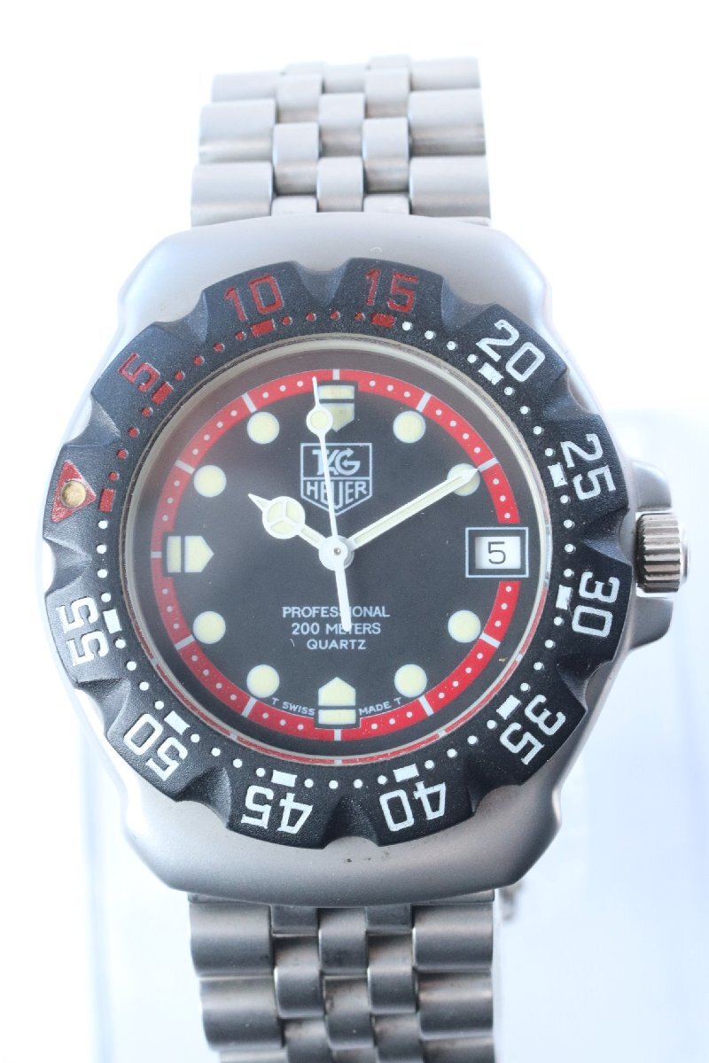 ★TAG HEUER タグホイヤー フォーミュラ1 Professional プロフェッショナル 200m WA1214 クオーツ デイト ボーイズ 腕時計 1151-TE