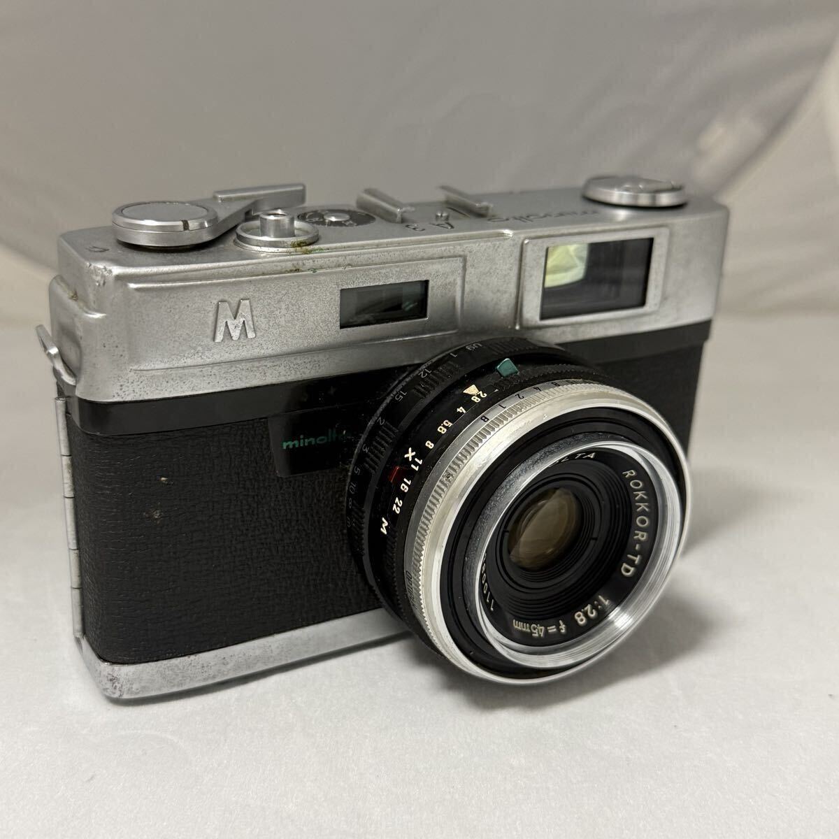【シャッター全速OK】 MINOLTA A3 45mm F2.8 レンジファインダー ミノルタ 名玉 Rokkor フィルムカメラ 現状品 #021