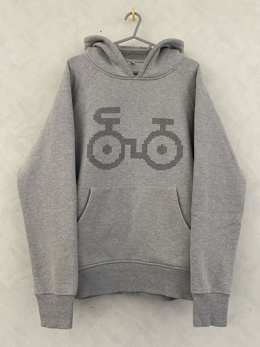 KINASHI CYCLE パーカー サイズL ビッグロゴ 木梨サイクル Hoodie 自転車ロゴ 木梨憲武 