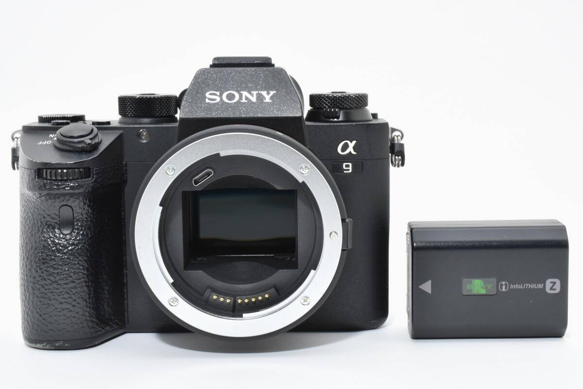 ★実用美品★ソニー SONY α9 ボディ ILCE-9 アダプター付き #2603424