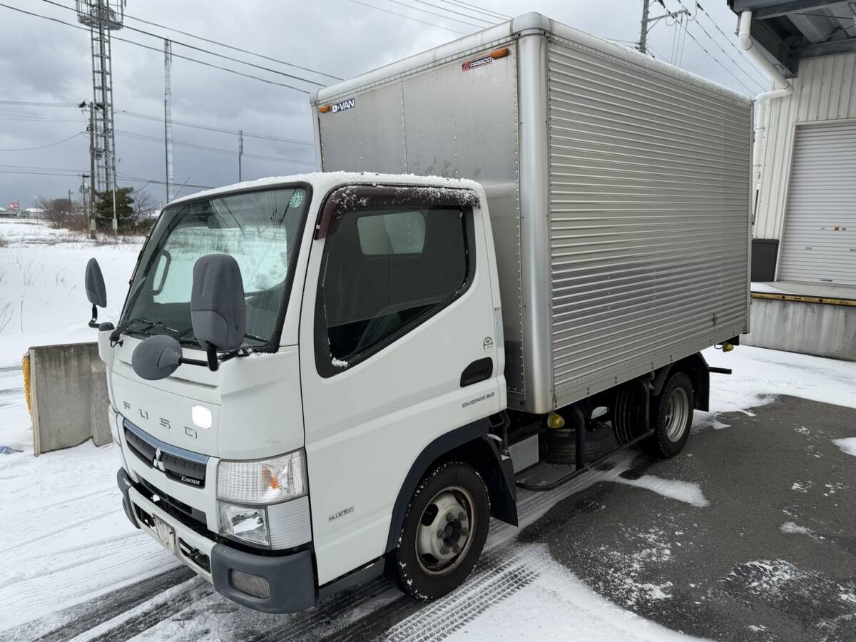 ＊【商品説明必読】H29 三菱ふそう キャンター TPG-FBA00(2WD) アルミバン 積載1.5t 2.9L ディーゼル セミオートマ ワンオーナー 普通免許