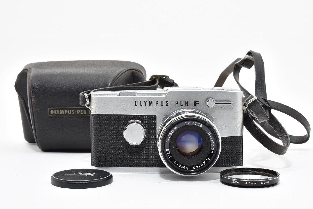◇◆ 極上完動品 オリンパス Olympus PEN FV 35mm フィルムカメラ + 38mm f/1.8 動作確認済 ハーフフレーム 3720 ◆◇