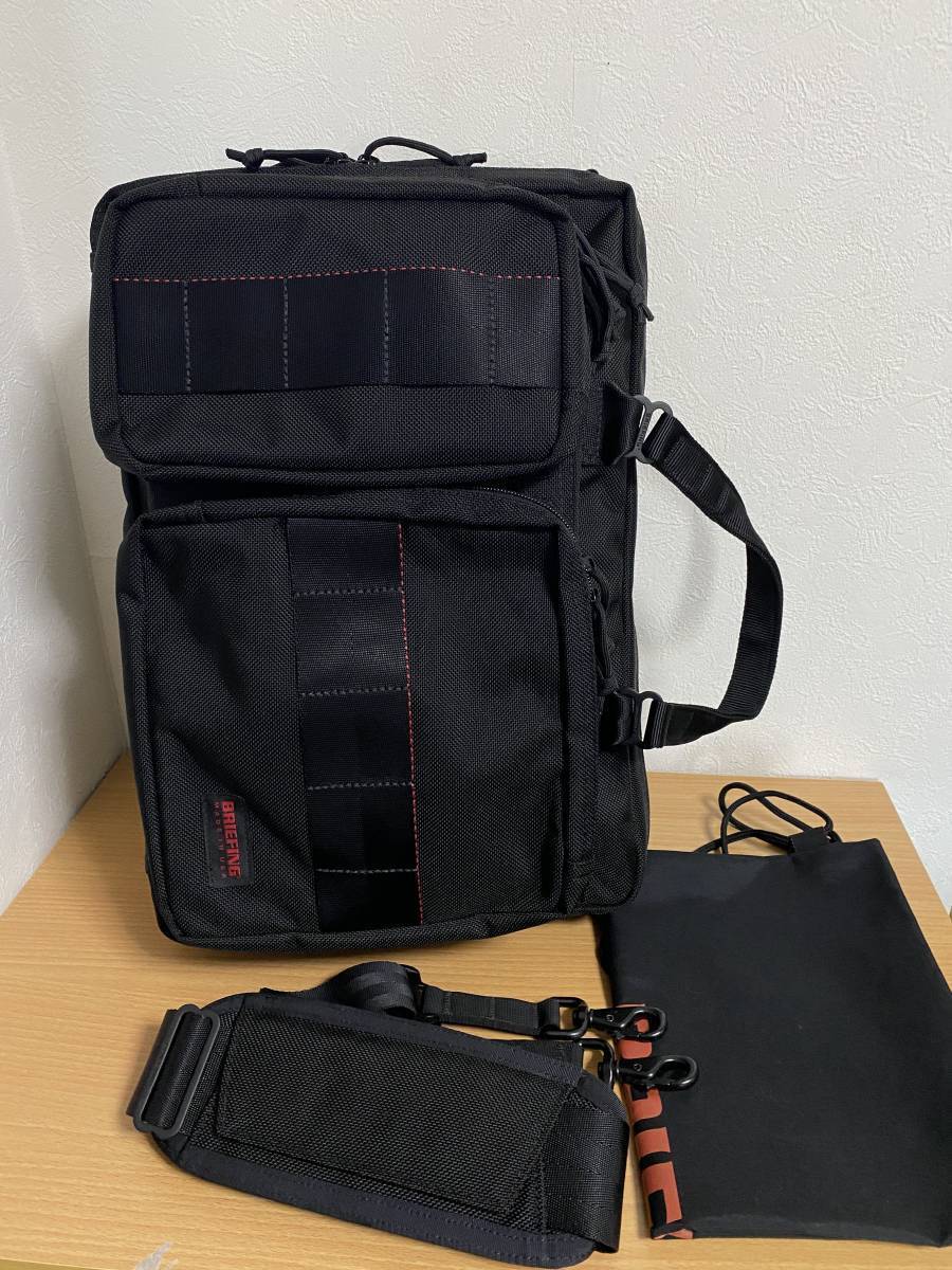 定価90,200円●極美品●BRIEFING ブリーフィング NEO TRINITY LINER BRF399219 リュックサック 3WAY アメリカ製 黒 巾着付き