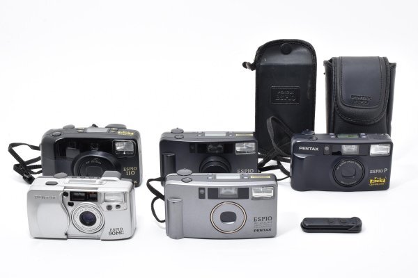 ★訳あり大特価★ ペンタックス PENTAX ESPIO×2 /P /110 /90MC ★5個まとめ★コンパクトフィルムカメラ A01 ★★ #3190 #6030 #B54
