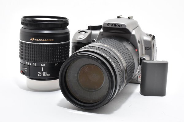 ★動作品★ キャノン CANON EOS Kiss Digital N + EF 75-300 Ⅱ / 28-80 Ⅴ 《レンズセット》A01 ★★ #3199 #2130 #B33
