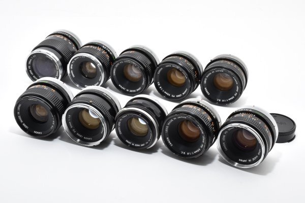 ★訳あり特上品★ キャノン CANON FD 50mm F1.8 S.C / 35mm F3.5 /FL50mm F1.8 ★10本まとめ★ 《動作品》A53 ★★ #3205 #2130 #B88