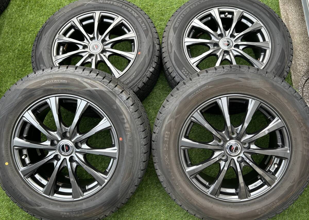2021年製☆ダンロップ WINTERMAXX SJ8 225/65R17☆AIRNOVA 17x7.0J 5H PCD114.3 OFF+48 4本セット