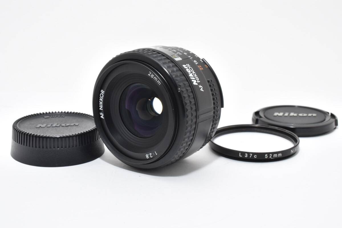 ★美品★ Nikon AF NIKKOR 28mm F2.8 Lens ニコン レンズ 完動 キレイ ◆559
