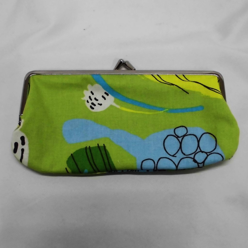 マリメッコ marimekko がま口 ポーチ 中古品 f_z(j)
