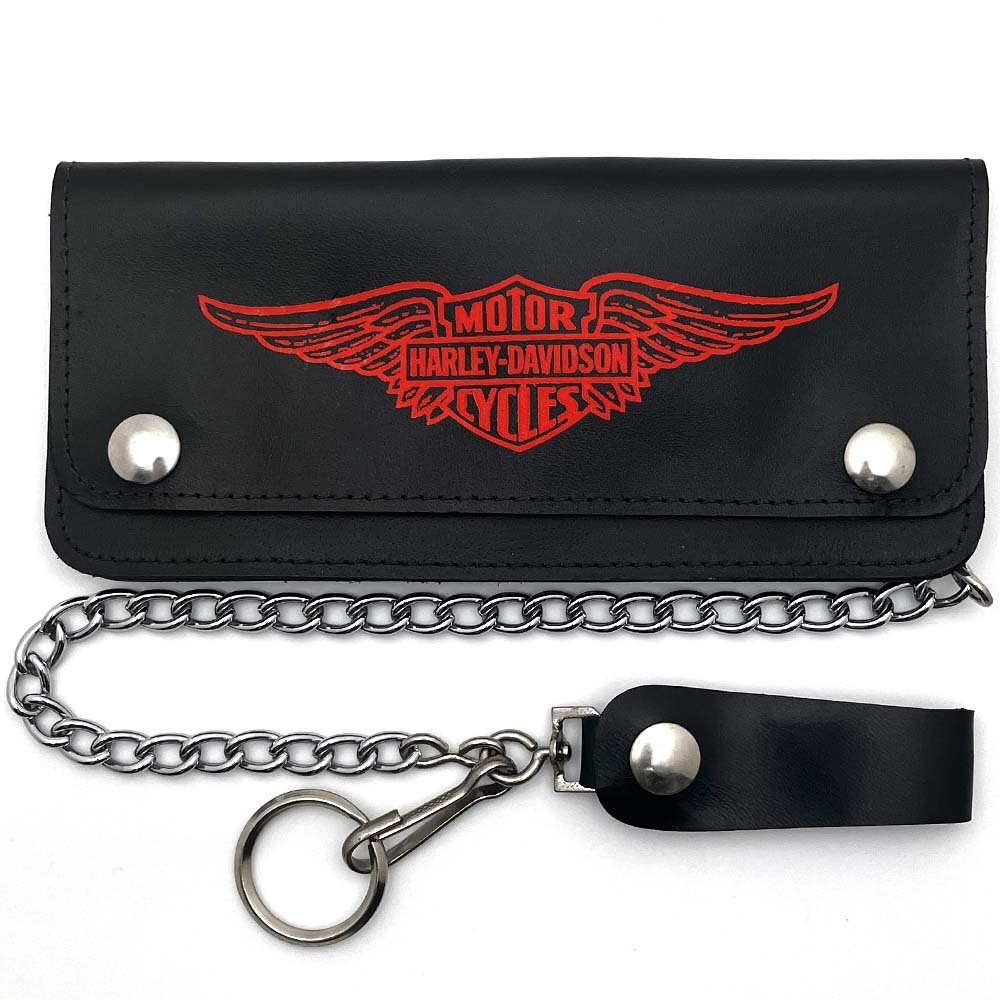 Dead Stock Harley-Davidson トラッカーウォレットチェーン/デッドストックハーレーダビッドソンレザー長財布70年代80年代90年代70s80s90s