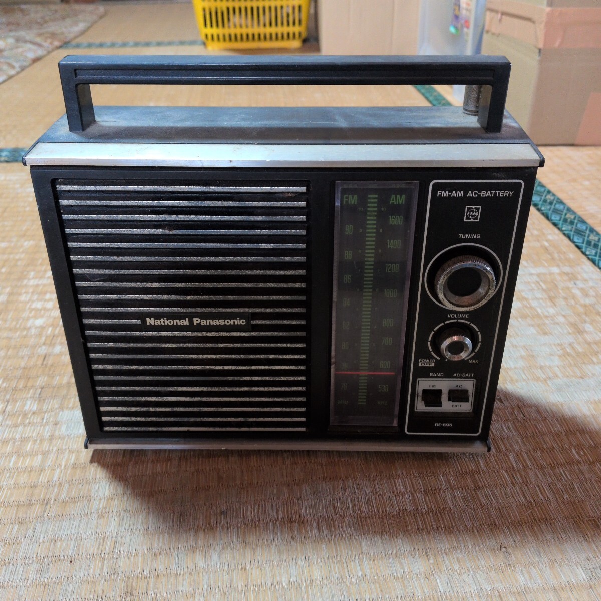 National Panasonic 昭和レトロ ラジオ　ジャンク品
