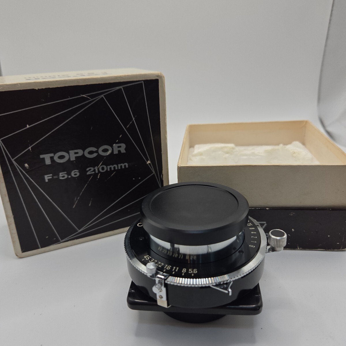 カメラ祭り 1円～ TOKYO KOGAKU TOPCOR 210mm f5.6 大判レンズ 東京光学 SEIKO 箱付き