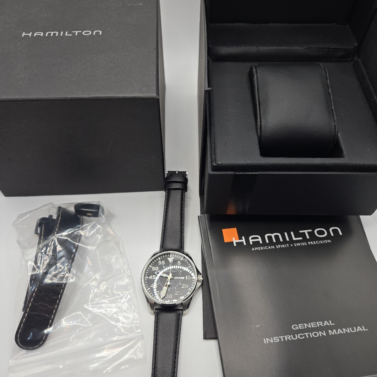 HAMILTON ハミルトン H646110 カーキ アビエーション 腕時計 箱付き