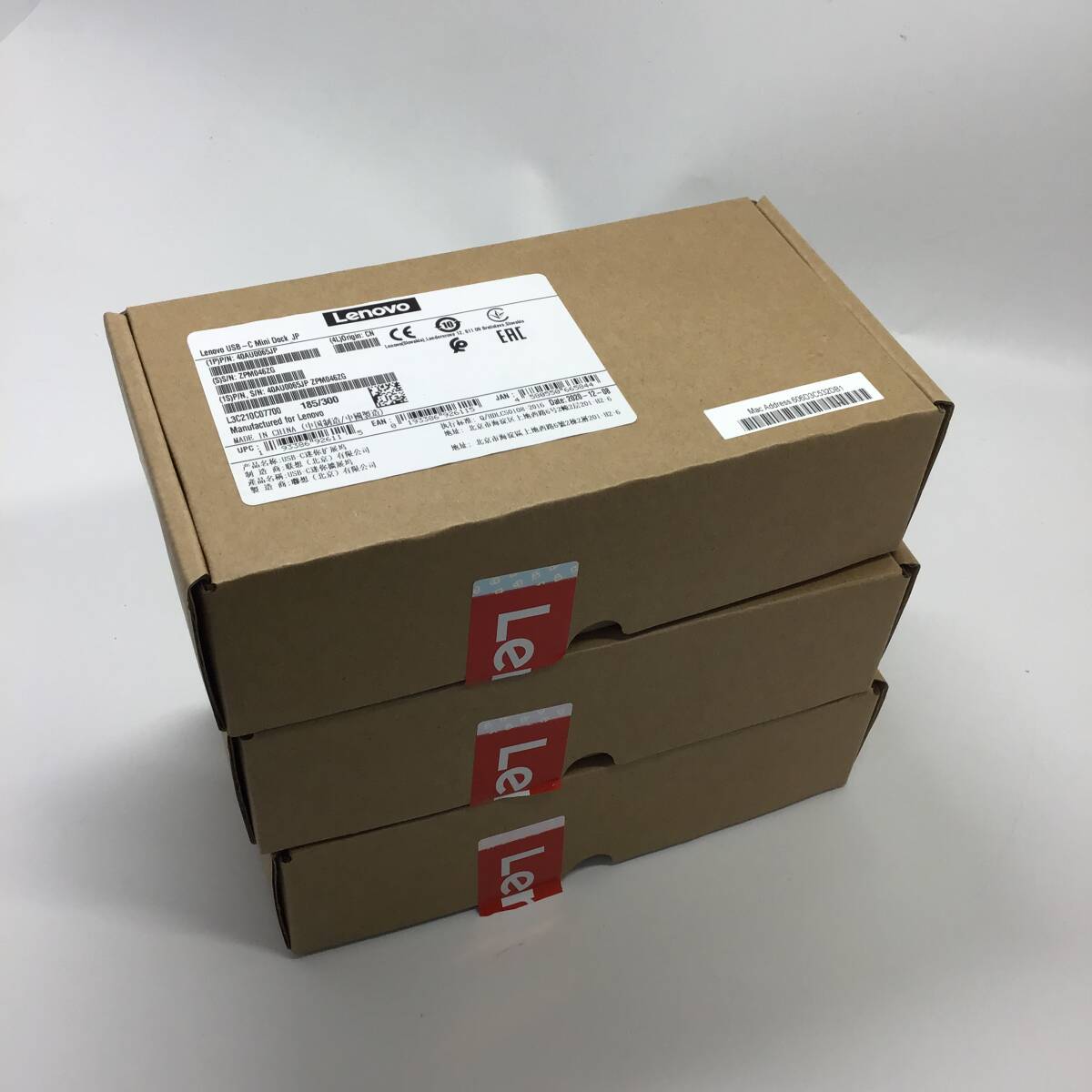 開封済未使用 3個セット☆Lenovo USB-C ミニドック（Lenovo USB-C Mini Dock JP）レノボ[010]