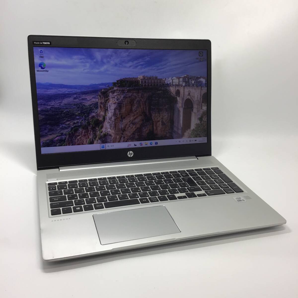 【訳アリ】HP ProBook 450 G7 /Core i5-10210U/メモリ8GB/HDD500GB/15.6インチ/有線LAN/指紋認証/Windows11 Pro ［3738］