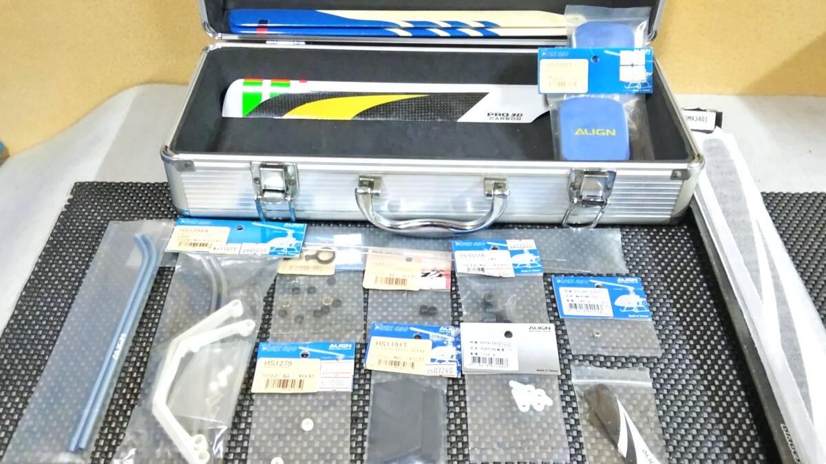 ★未使用品★★Ｔ－ＲＥＸ４５０用補修部品★中古ローター２セット含む★アルミケース付★