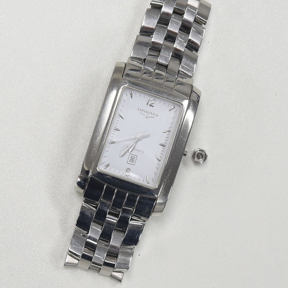 1円 可動品 腕時計 ロンジン LONGINES ドルチェビータ L5.688.4 機械式 自動巻 メンズ ホワイト 同梱不可
