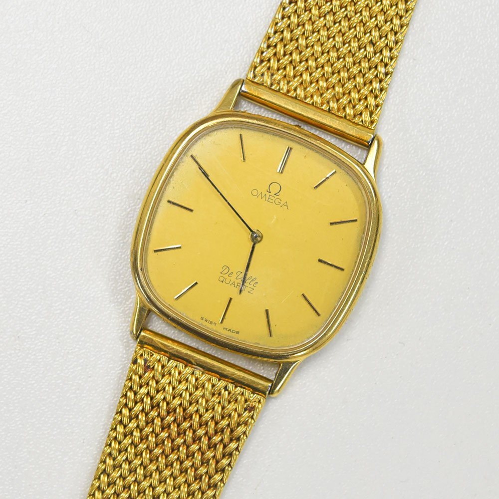 1円 可動品 腕時計 オメガ OMEGA デビル デヴィル クォーツ メンズ 同梱不可