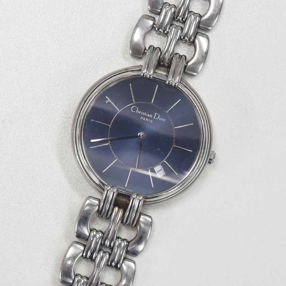 1円 可動品 腕時計 クリスチャン ディオール Dior D65-100 クォーツ メンズ 同梱不可