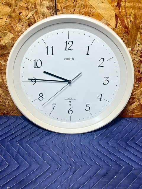 2-206 CITIZEN アナログ電波時計 直径約31cm 美品