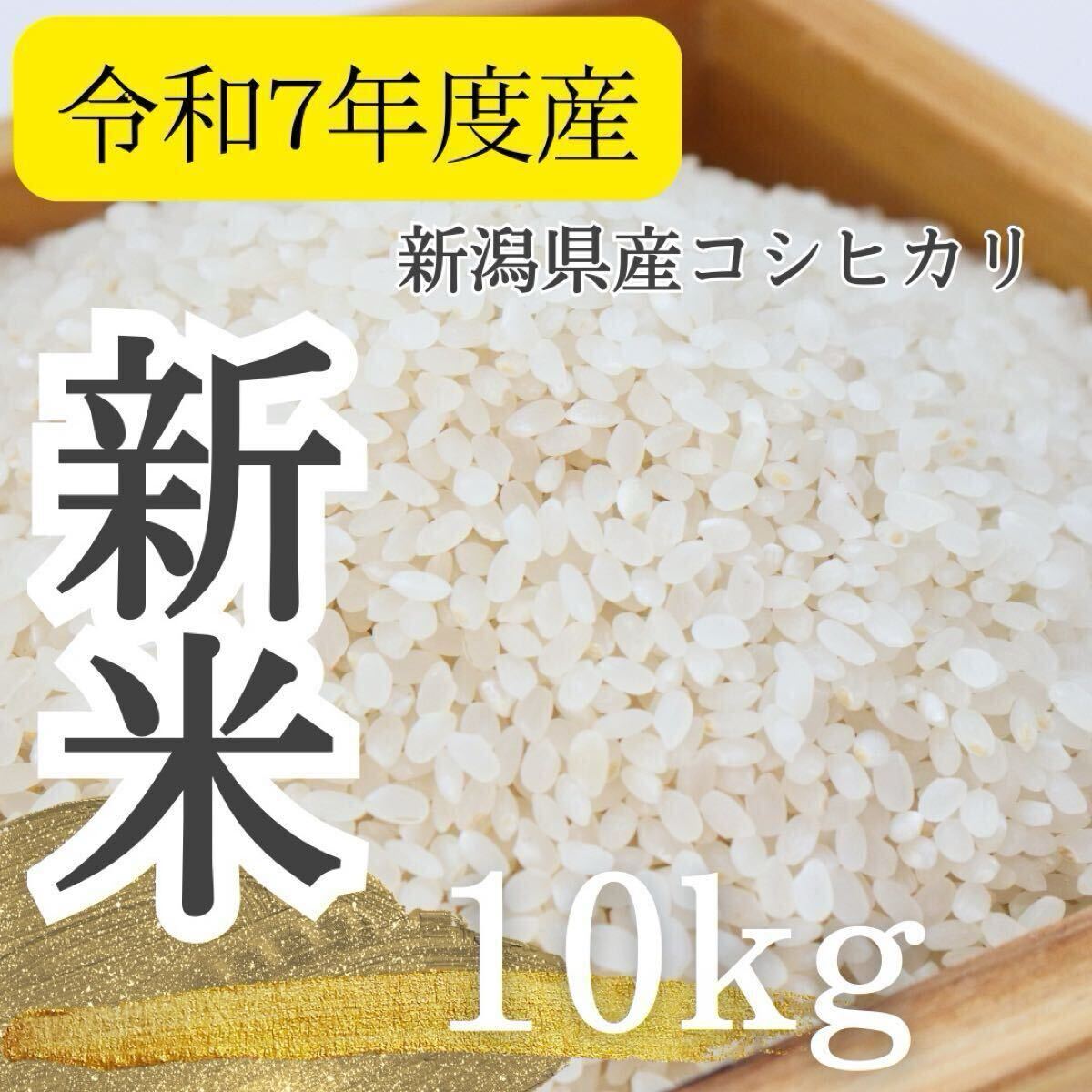 新潟県産コシヒカリ 新米 玄米 10kg 精米無料 