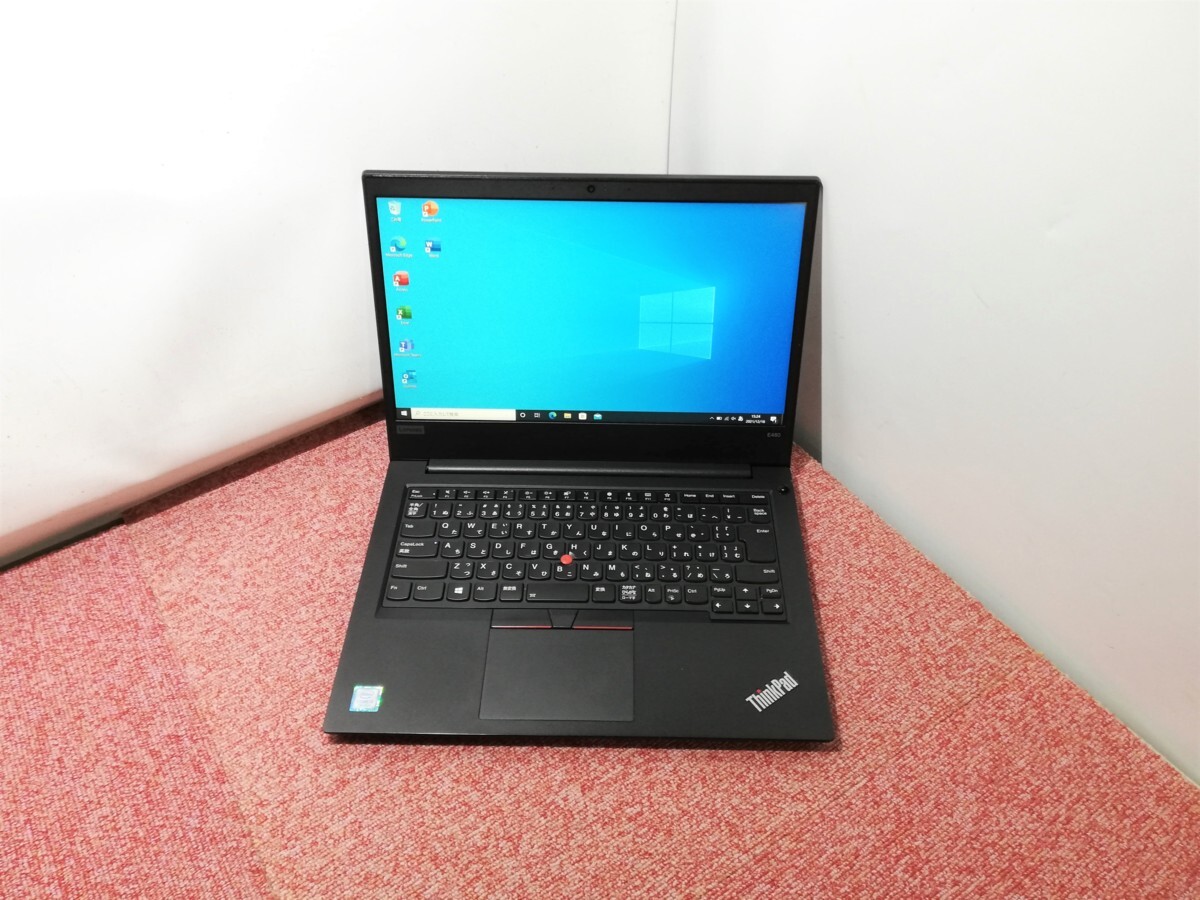 14型FHD LENOVO Thinkpad E480 Core i3-7130U 2.7Ghz/4GB/SSD128GB/win 10/Bluetooth/無線LAN/HDMI/カメラ/USB3.0