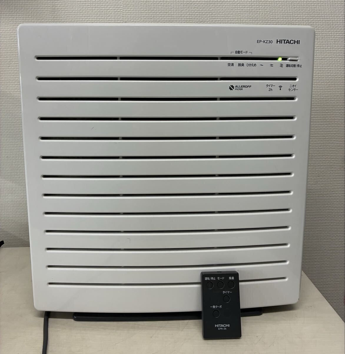 ☆ HITACHI 日立 空気清浄機 EP-KZ30（W) リモコン付き　（2）