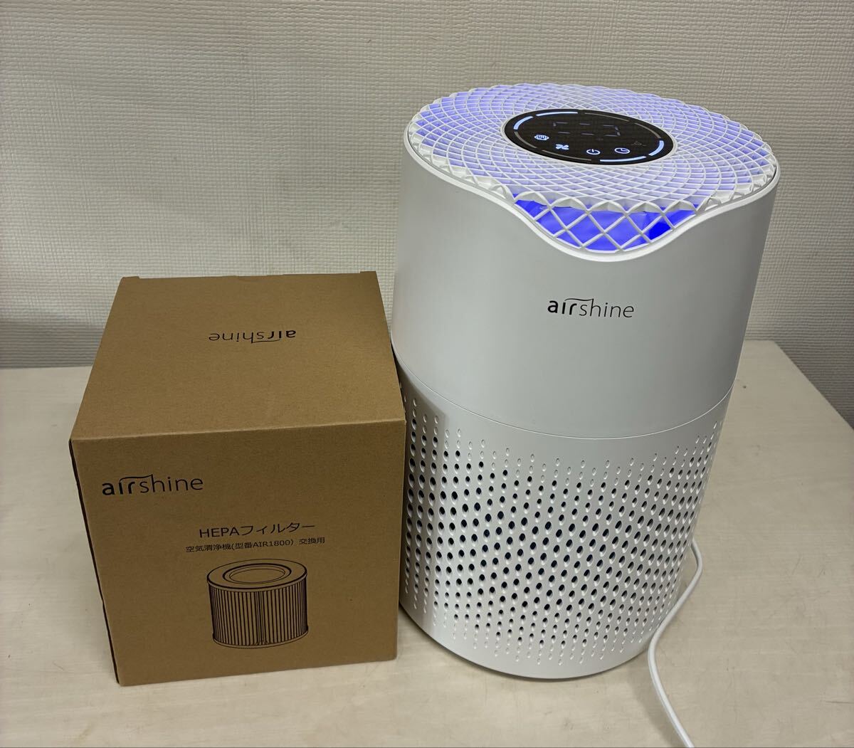 ☆ airshine マイナスイオン空気清浄機 AIR1800 空気清浄機　交換フィルター付き ②