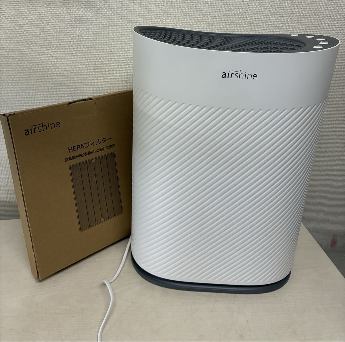 ☆ airshine AIR200 マイナスイオン空気清浄機 空気清浄機 交換フィルター付き ③