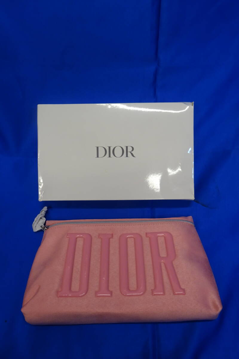 送料無料 未使用 保管品 Christian Dior クリスチャンディオール ノベルティ ポーチ ピンク ロゴ 非売品