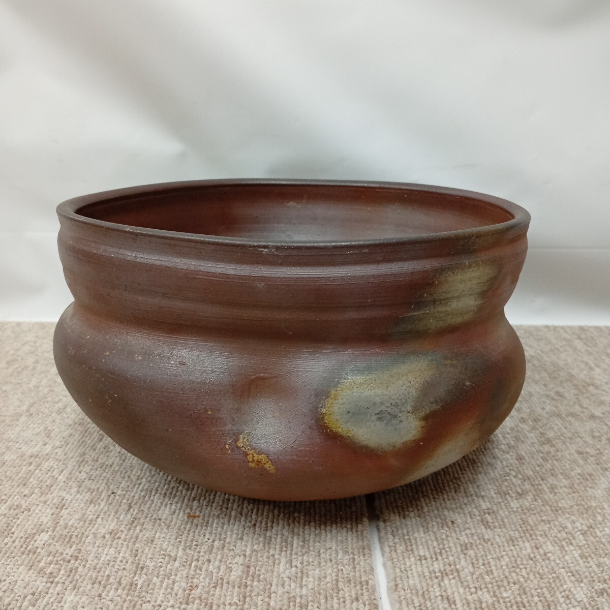 usC-278 備前焼？ 茶道具？花瓶？作者不明 現状品