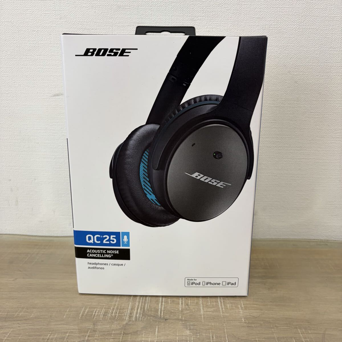 ★未使用品★ Bose QC25 QuietComfort 25 Acoustic Noise Cancelling 黒 BLACK ボーズ ノイズキャンセリング for iPhone iPad Headphones
