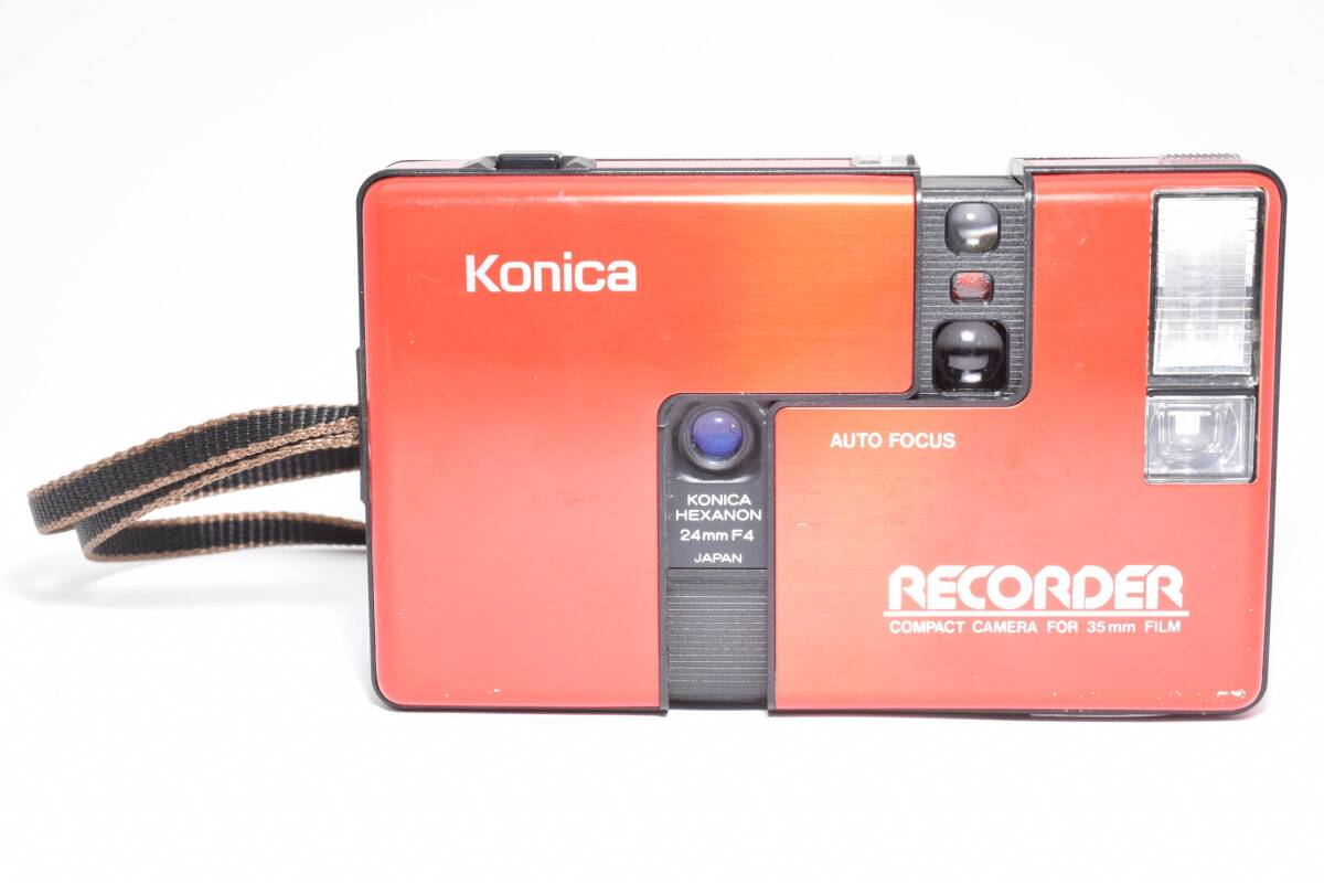 ★緊急大特価★ Konica AUTO FOUCUS RECORDER 24mm F4 レッド コンパクトカメラ