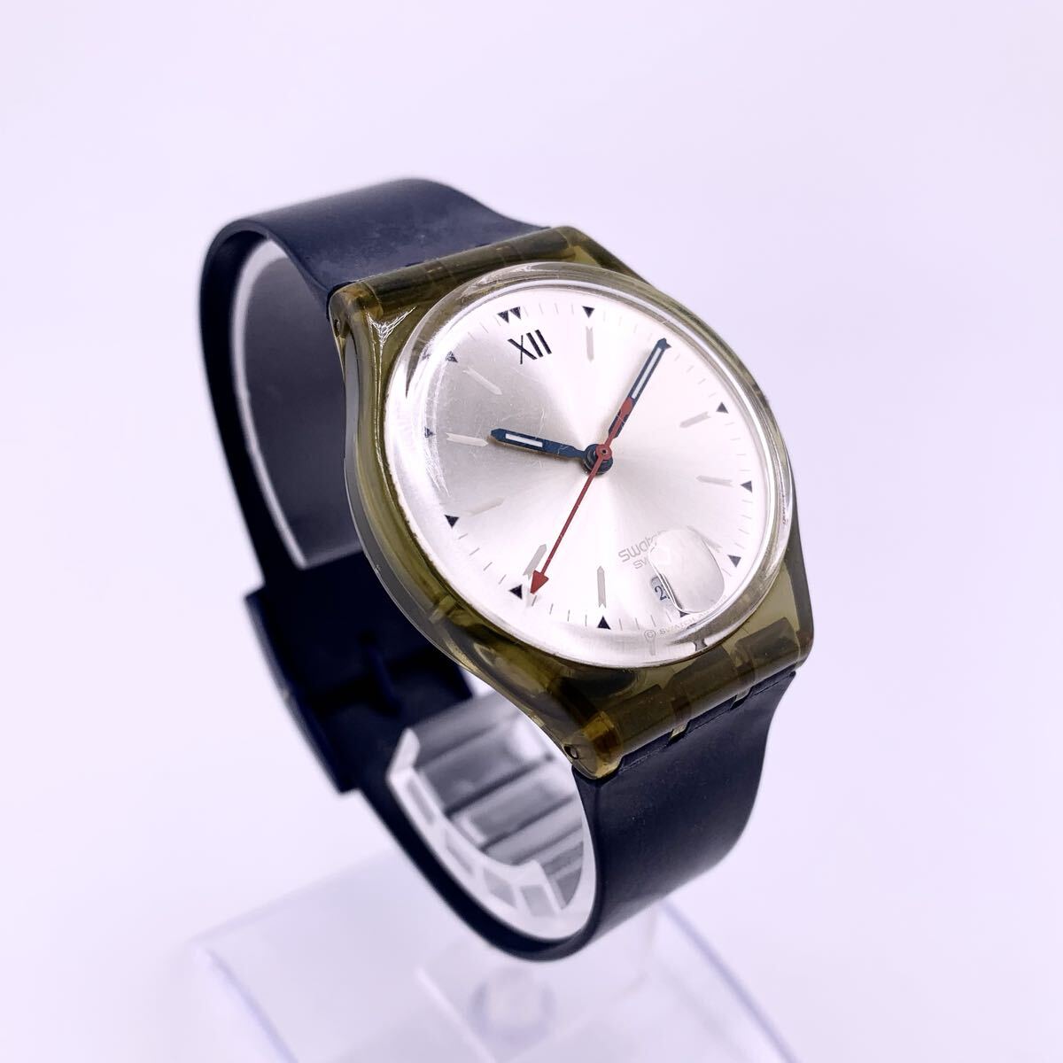 Swatch 腕時計 6131 裏スケルトン クォーツ デイト【S70901-HK10】