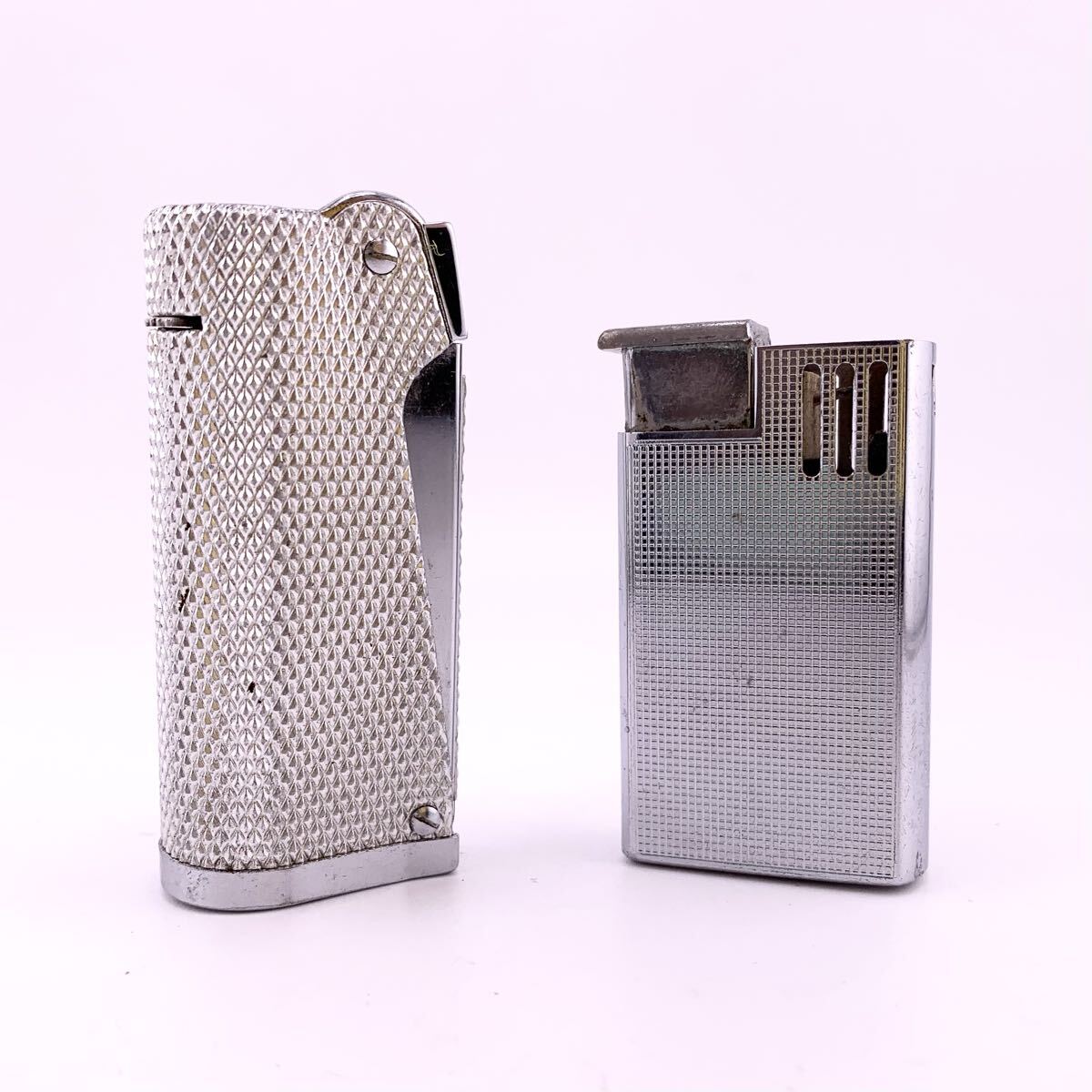 ※着火未確認 ライター 2点 VICTORY ELECTRONIC GAS , Brother Lite シルバー カラー【S70915-SJ625-6】