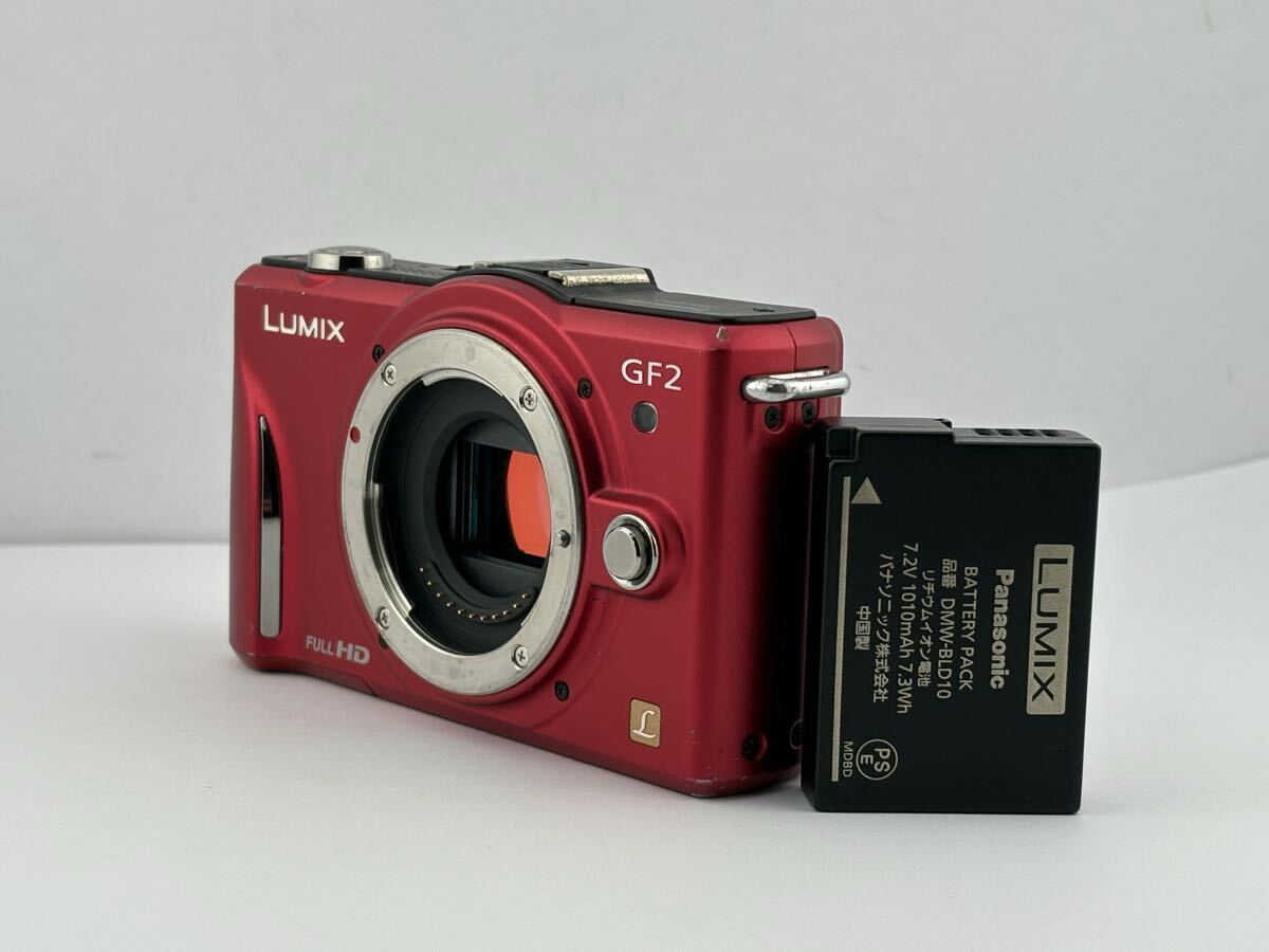 ★パナソニック Panasonic LUMIX DMC-GF2 ボディ レッド　#0329-2 1530