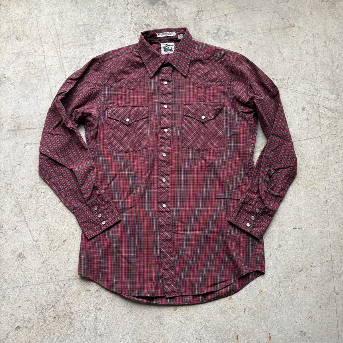70s80s ウールリッチ　wool rich ヴィンテージ ウエスタンシャツ 長袖 チェック