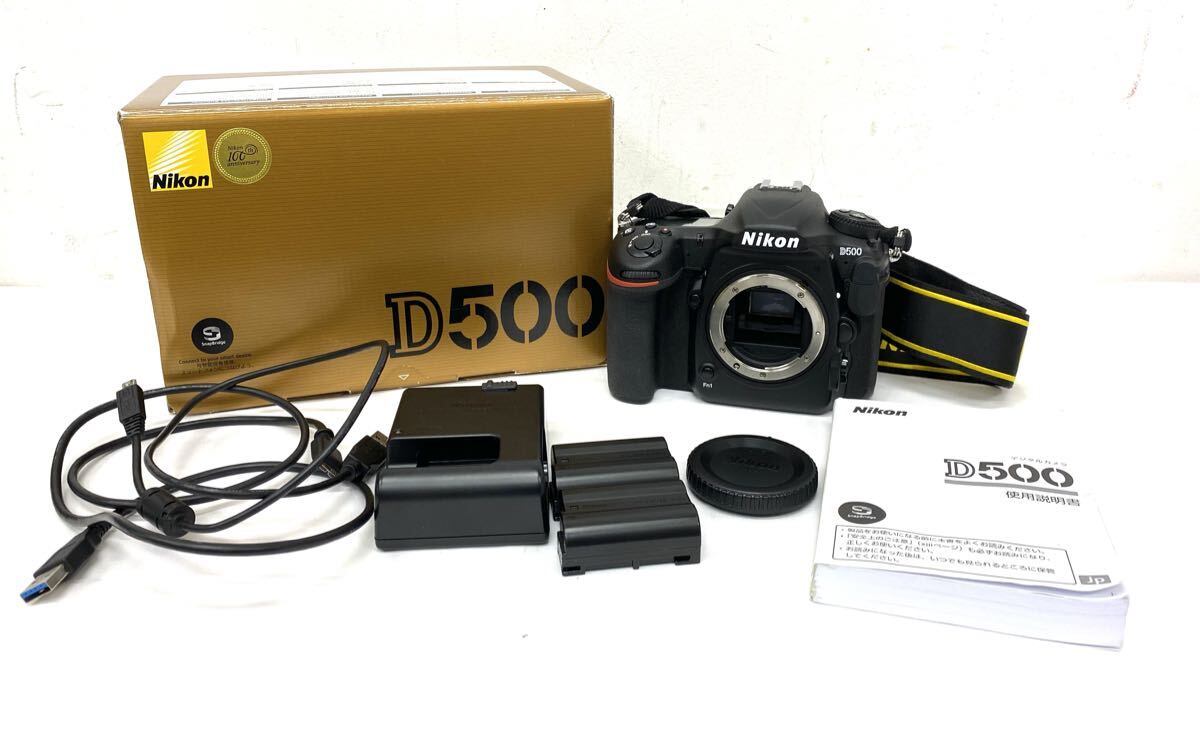 Nikon ニコン D500 デジタル一眼レフカメラ ボディ 簡易動作確認済 付属品あり 箱あり A211-1