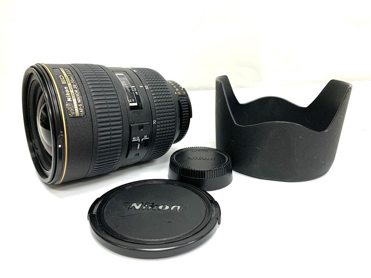 Nikon ニコン AF-S NIKKOR 28-70mm 1：2.8 D レンズフード付き カメラレンズ ※ジャンク Y691-7