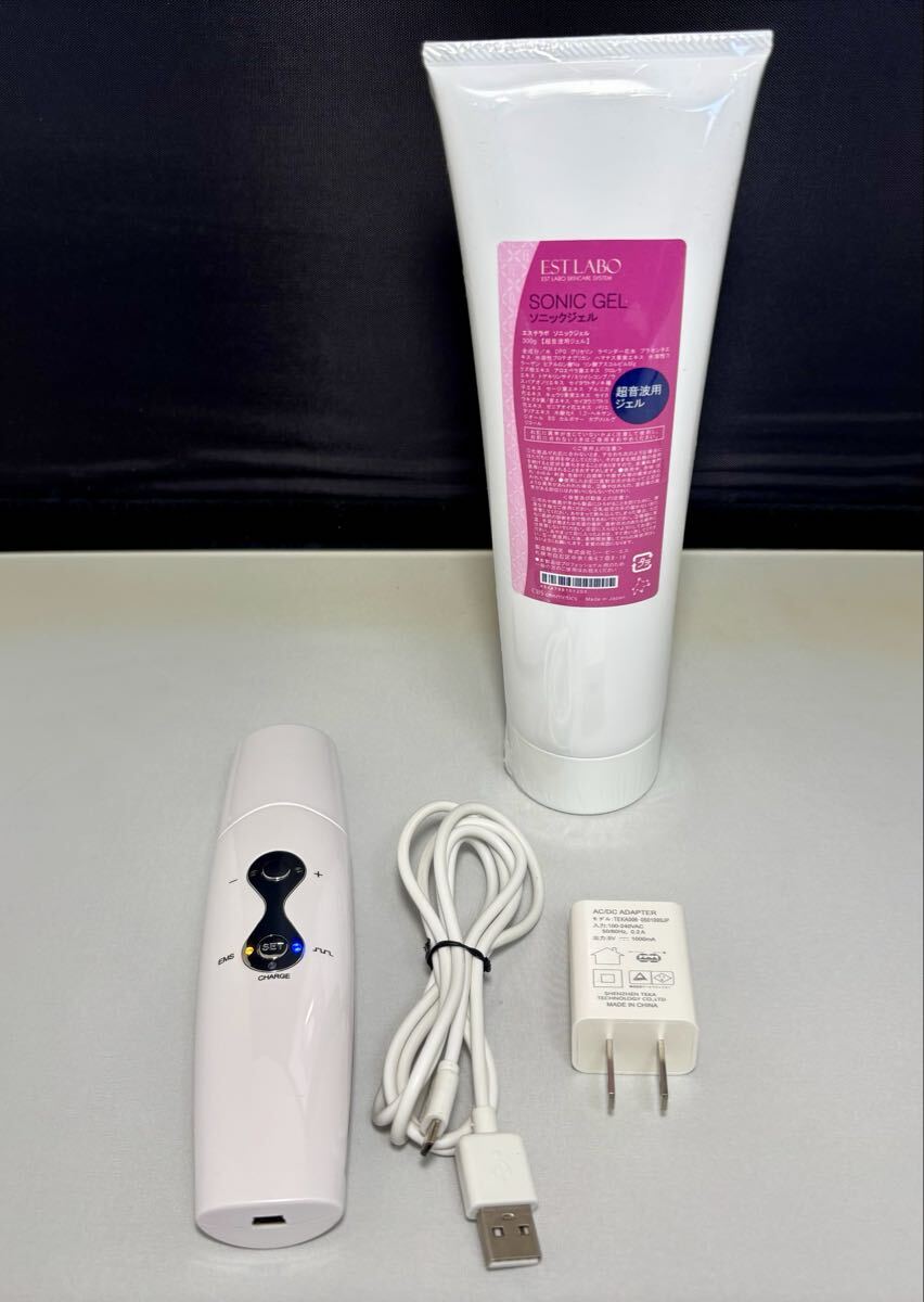 ★ 美容 美肌 スキンクリーナープラス スキンスクライバー EMS 超音波 / 未使用品【EST LABO】 SONIC GEL 超音波用 ジェル 300g 31603