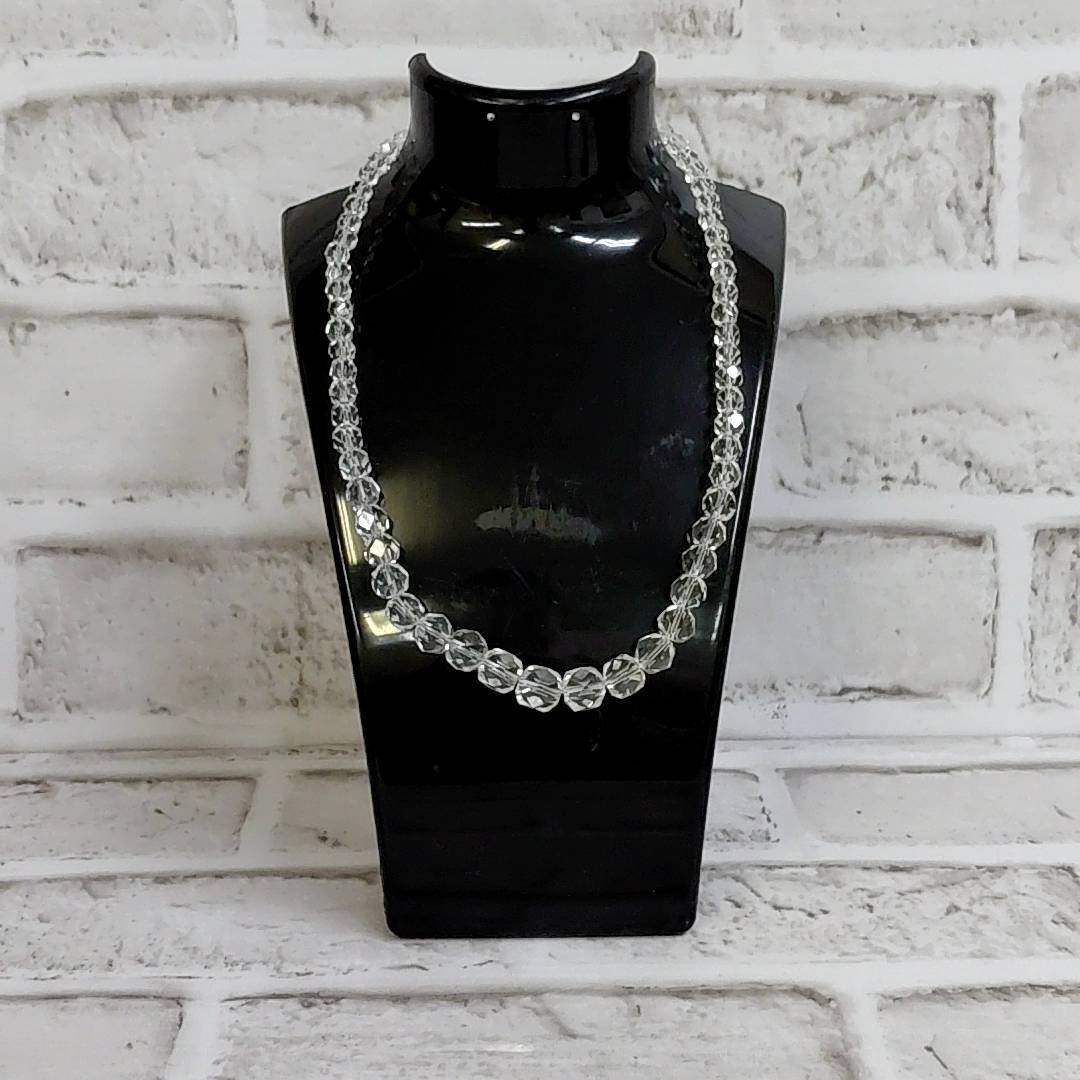 【TC0303③？】水晶 ネックレス 留具SILVER刻印 約30.2g アクセサリー レディース