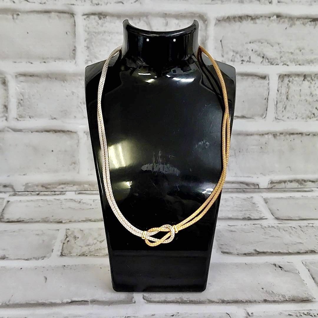 【TK0305③？】K18 刻印 ロープチェーンネックレス 1点 約15.5g アクセサリー アンティーク レトロ コレクション